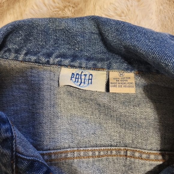 Vtg Pasta denim vest - Picture 3 of 4